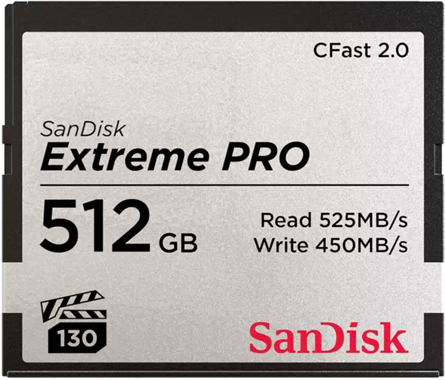 SanDisk Extreme Pro CFast 2.0 512 Go (SDCFSP-512G)