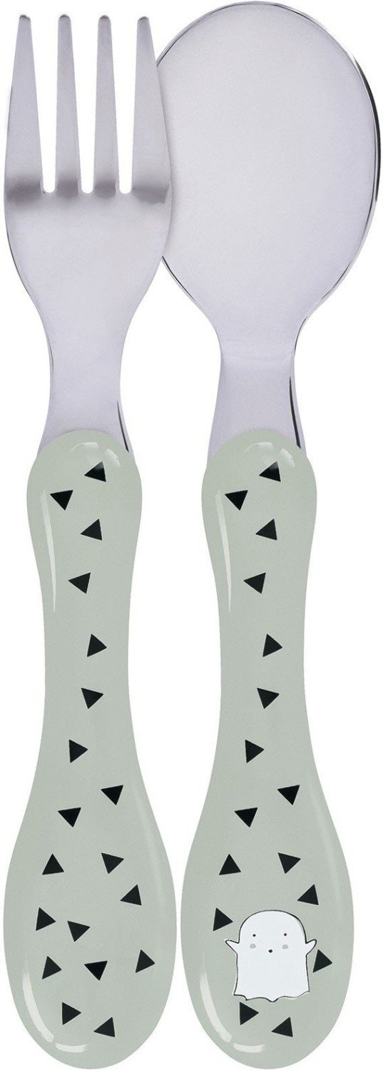 Lässig Paire de couverts Little spookies olive
