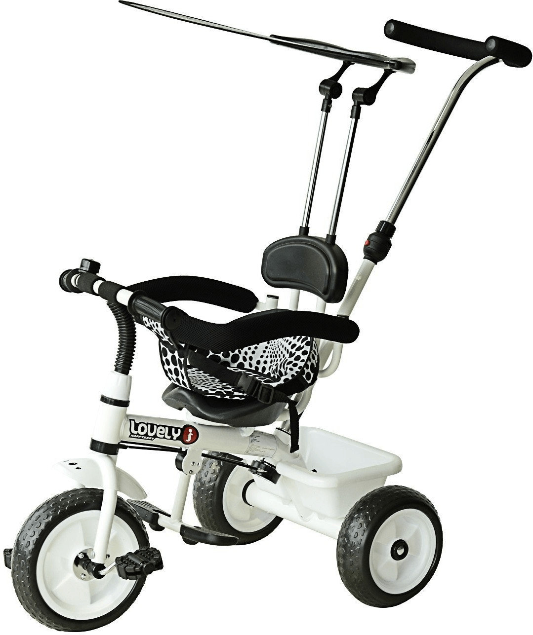 HomCom Tricycle évolutif blanc