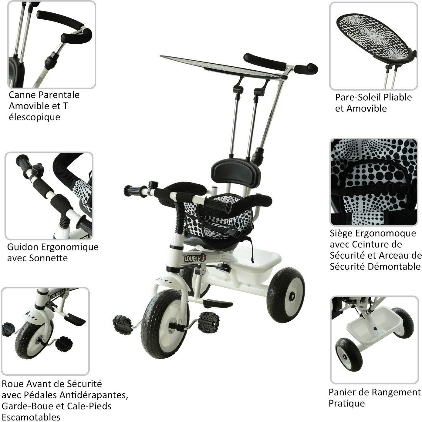 Tricycle évolutif blanc au meilleur prix sur idealo.fr