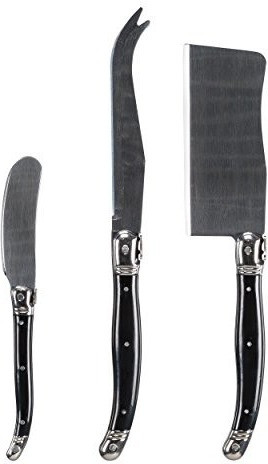 Saveur & Dégustation Lot de 3 couteaux à fromage