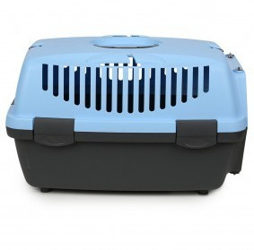 Trixie Caisse de transport pour chien gris foncé/bleu pastel Trixie Caisse de transport pour chien gris foncé/bleu pastel