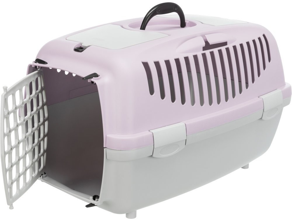 Trixie Caisse de transport pour chien gris clair/mauve