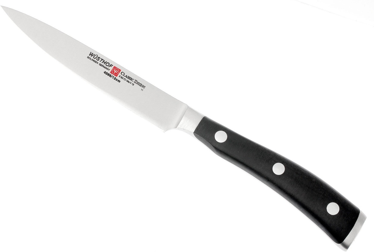 Wüsthof Classic Ikon Paring Knife 12 cm black