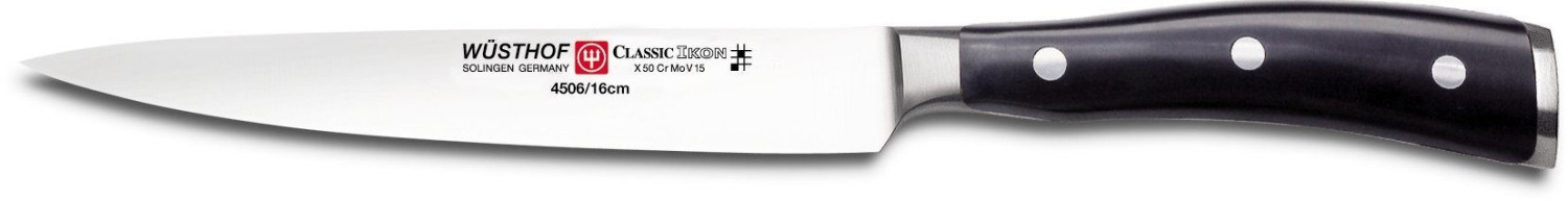 Wüsthof Classic Ikon Ham Knife 16 cm black