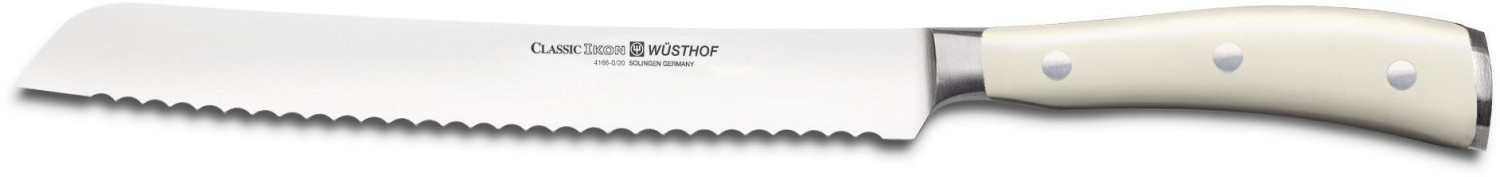 Wüsthof Couteau à pain Classic Ikon 20 cm blanc