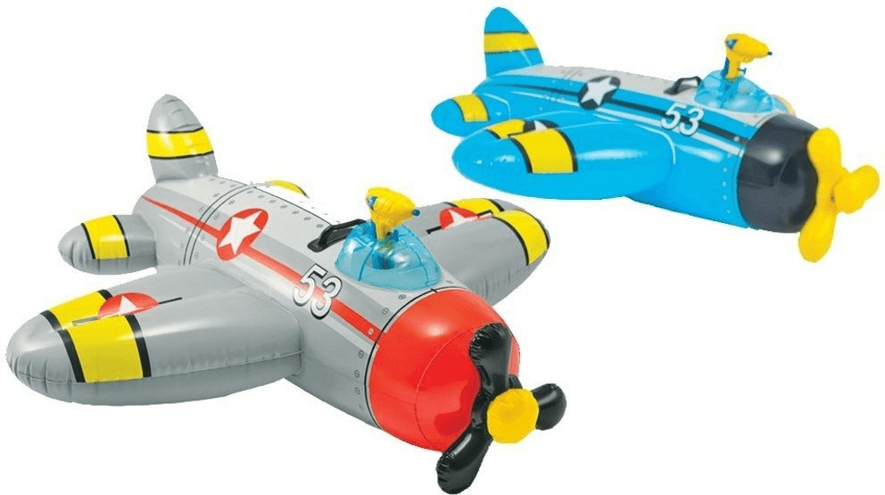 Intex Avion gonflable avec pistolet intégré couleur aléatoire