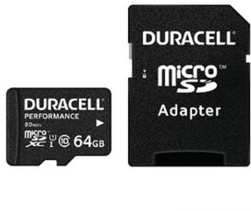 Duracell microSDXC Class 10 UHS-I 64 Go Kit