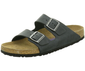 Birkenstock arizona black oiled leather soft footbed sale
