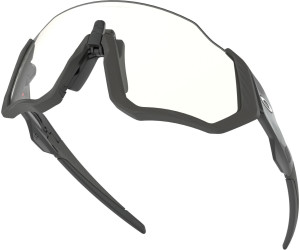 Oakley flight jacket clear hot sale