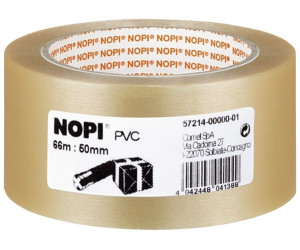 20x Stück Nopi Packband Universal Klebeband Paketband 66mx50mm transparent 57952 