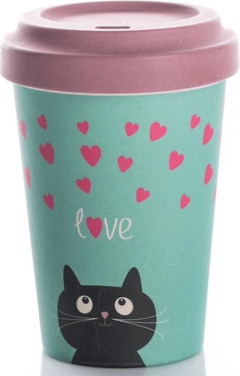 Chic.mic BambooCup Travel Mug 400 ml Love- Cat