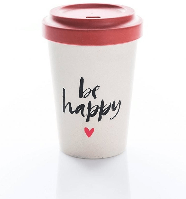 Chic.mic BambooCup Travel Mug 400 ml Happy Calligraphy