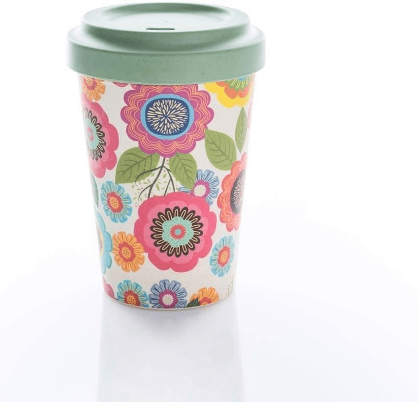 Chic.mic BambooCup Travel Mug 400 ml Flower Power