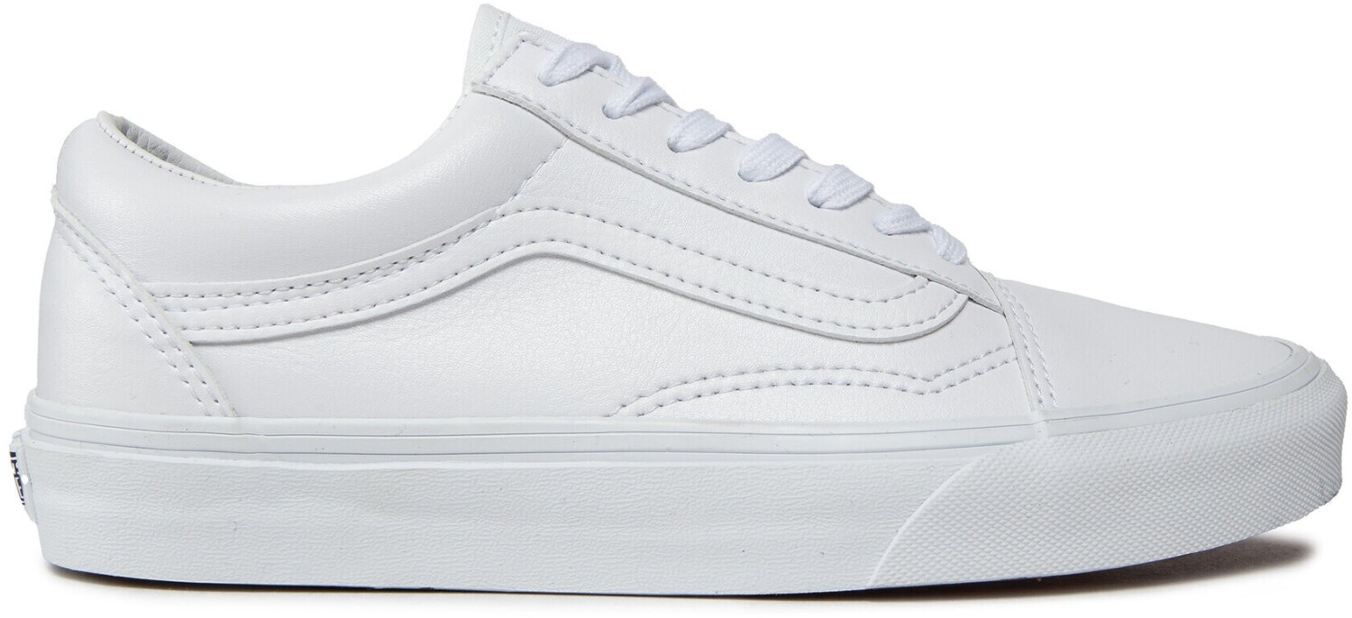 Vans classic tumble outlet old skool white leather