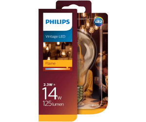 Philips Filament LED E27 AGL Vintage Glühlampe 2,3W = 14W Warmweiß 230V Sparsam 
