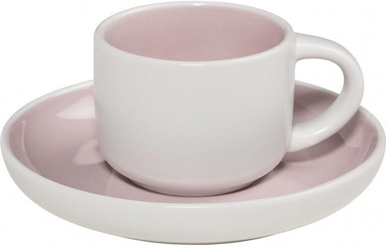 Maxwell & Williams Tint espresso cup with pink saucer