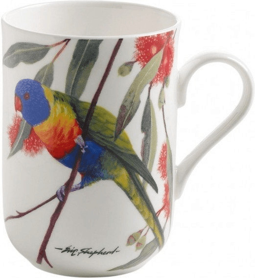 Maxwell & Williams Birds of  Australia Mug 0,35 l Breitbindenlori