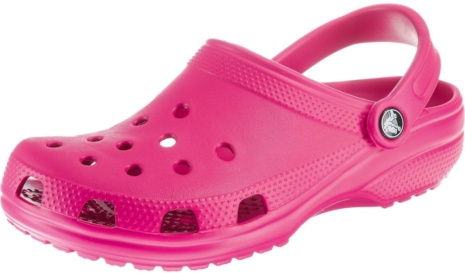 candy pink translucent crocs