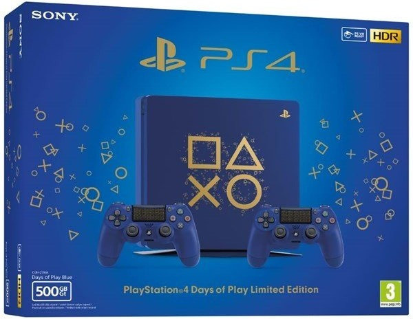 Playstation 4 slim 500gb 2 controller top