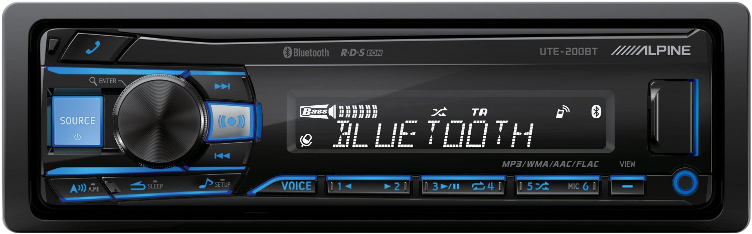 1 ALPINE UTE-200BT UTE200BT Car Stereo 1 Din Digital Media Receiver Stereo  USB