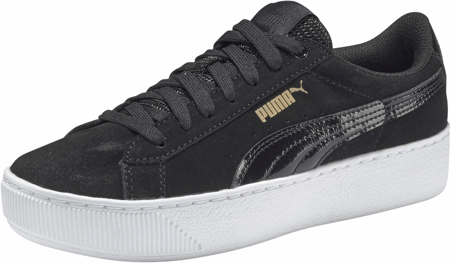 puma vikky black white