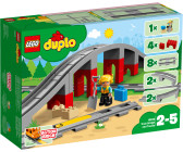Lego Duplo Eisenbahn Schienen Achter 24 Kurven und 1 Kreuzung helleres Grau #211 