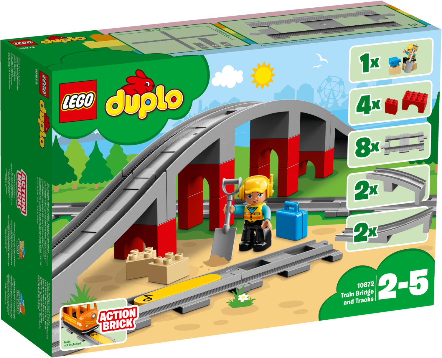 Les rails du train - LEGO® DUPLO® Ma ville - 10882