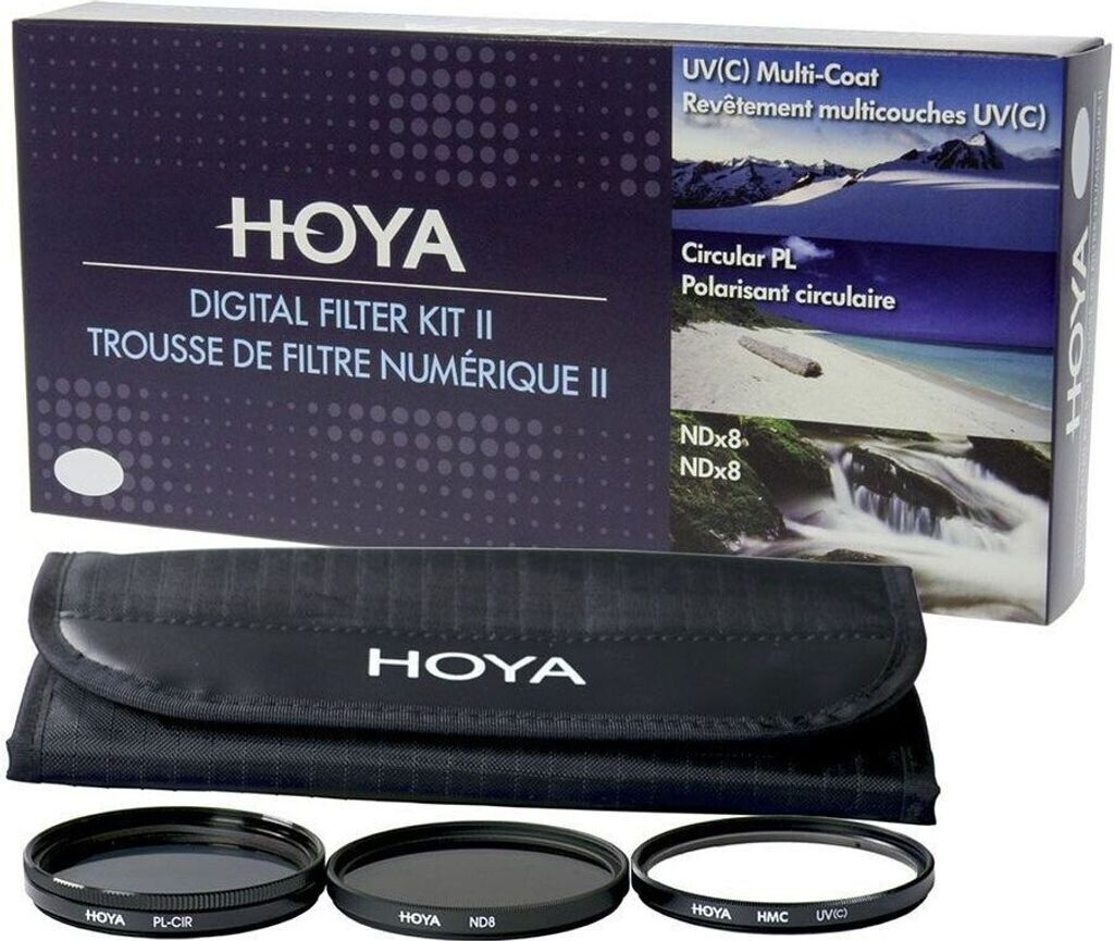 Hoya Digital Filter Kit II Per Obiettivi Da 37mm: Include Filtri UV, Polarizzatore E ND In Custodia Protettiva