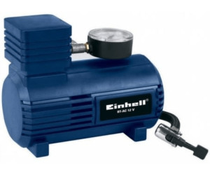Einhell Compresor de aire para coche CC-AC 12V (manómetro de 18 bar máx.,  manguera de aire, 3 adaptadores de accesorios, cable de alimentación de  2,90 m con enchufe de encendedor de 12V) 