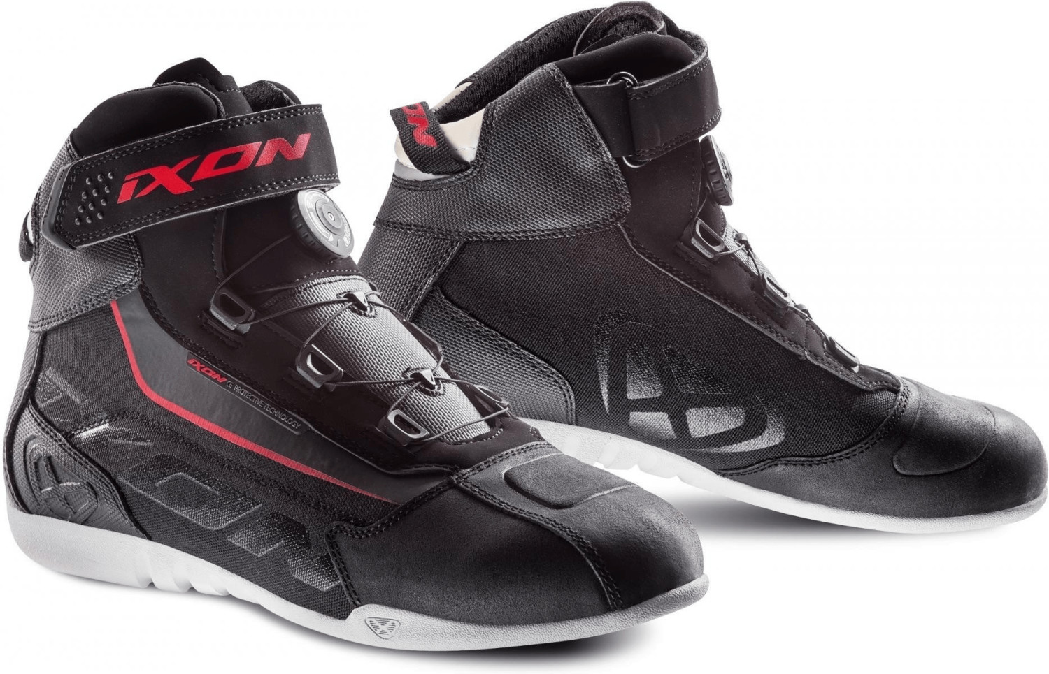 IXON Bottes Assault Evo noir/blanc/rouge