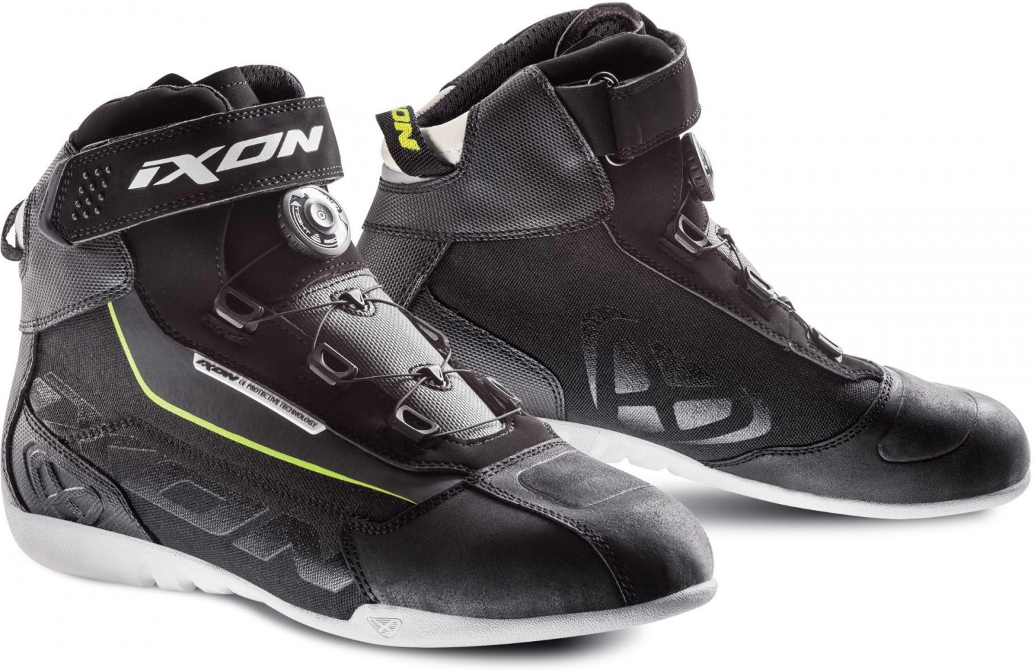 IXON Bottes Assault Evo noir/blanc/jaune