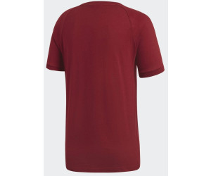 Adidas 3 stripes 2025 t shirt red