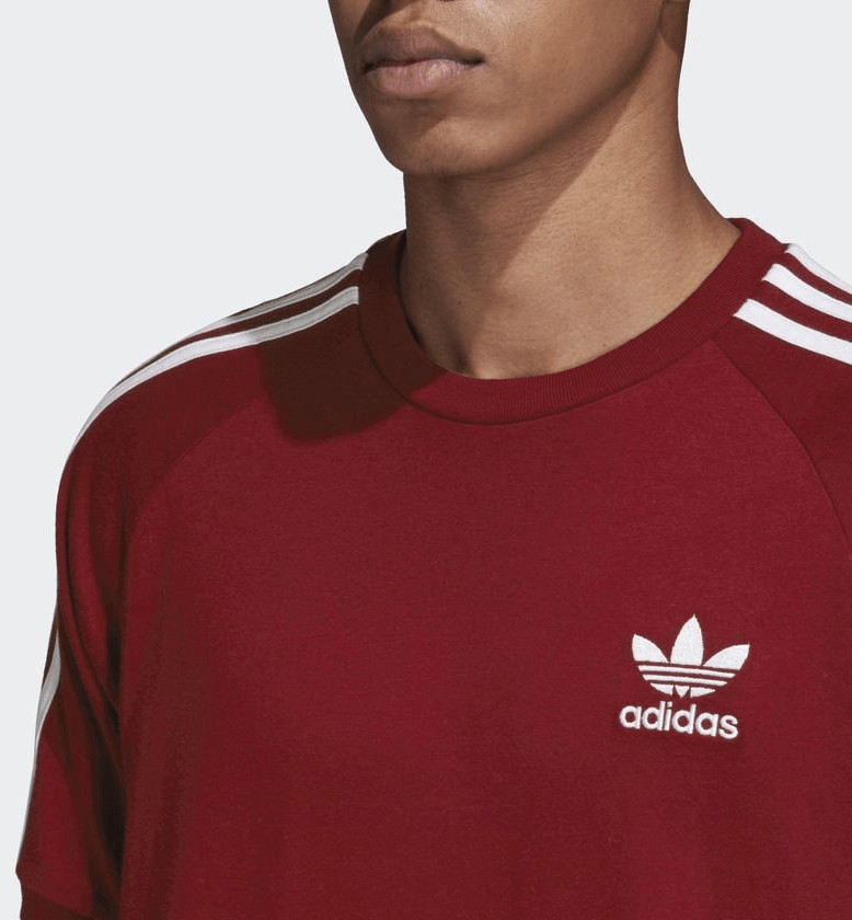 Shop Adidas 3 Stripes T Shirt Collegiate Burgundy from 27.94 Today Best Deals on idealo