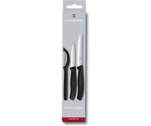 Victorinox Swiss Classic Gemüsemesser-Set mit Schäler 3-teilig schwarz