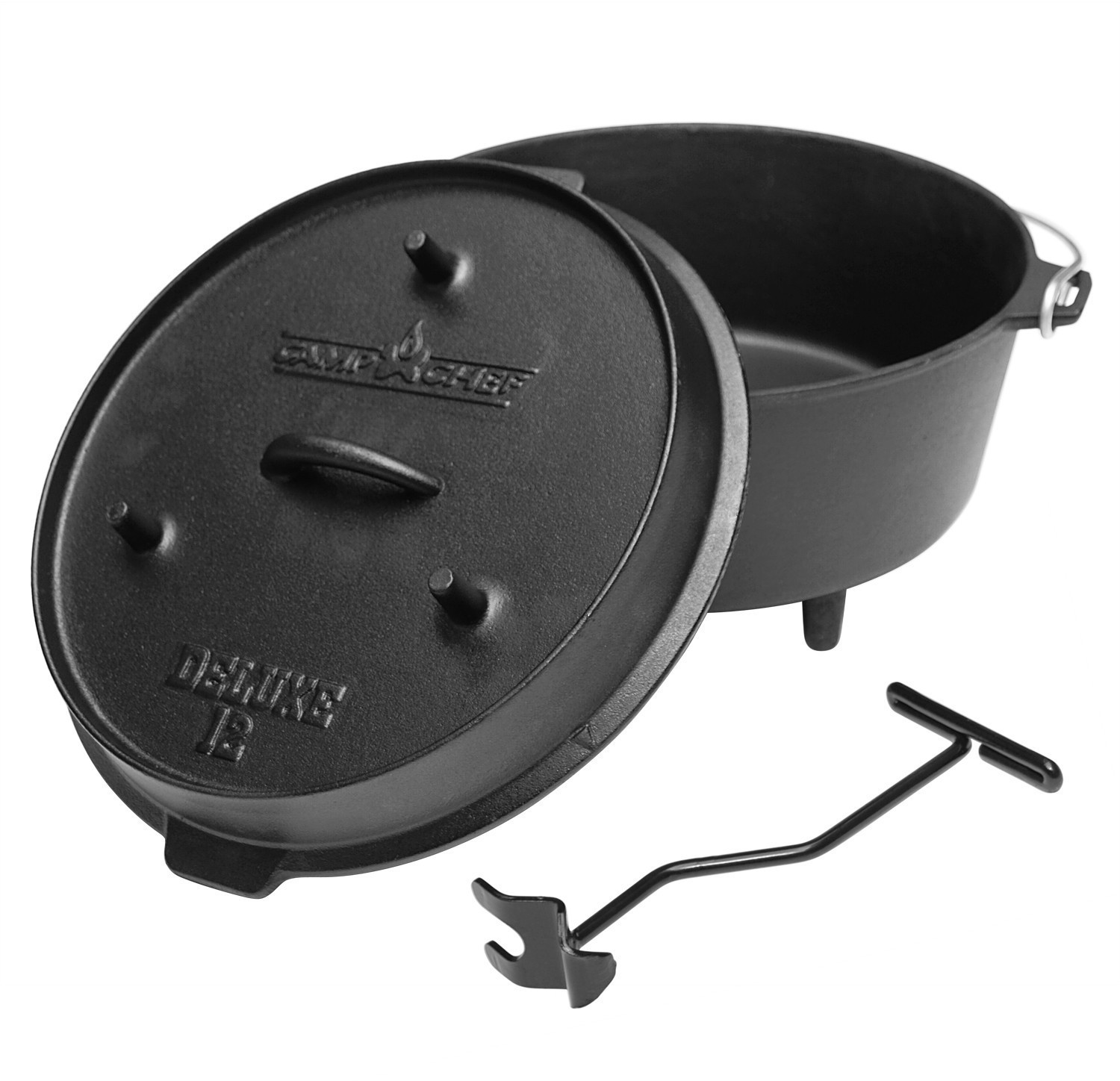 Camp Chef 12" Cast Iron Deluxe Dutch Oven ab 59,00 € Preisvergleich
