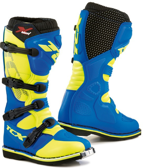 TCX Bottes X-Blast bleu/jaune fluo