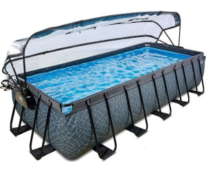 Exit Pool Stone 540 X 250cm Mit Abdeckung Und Sandfilterpumpe