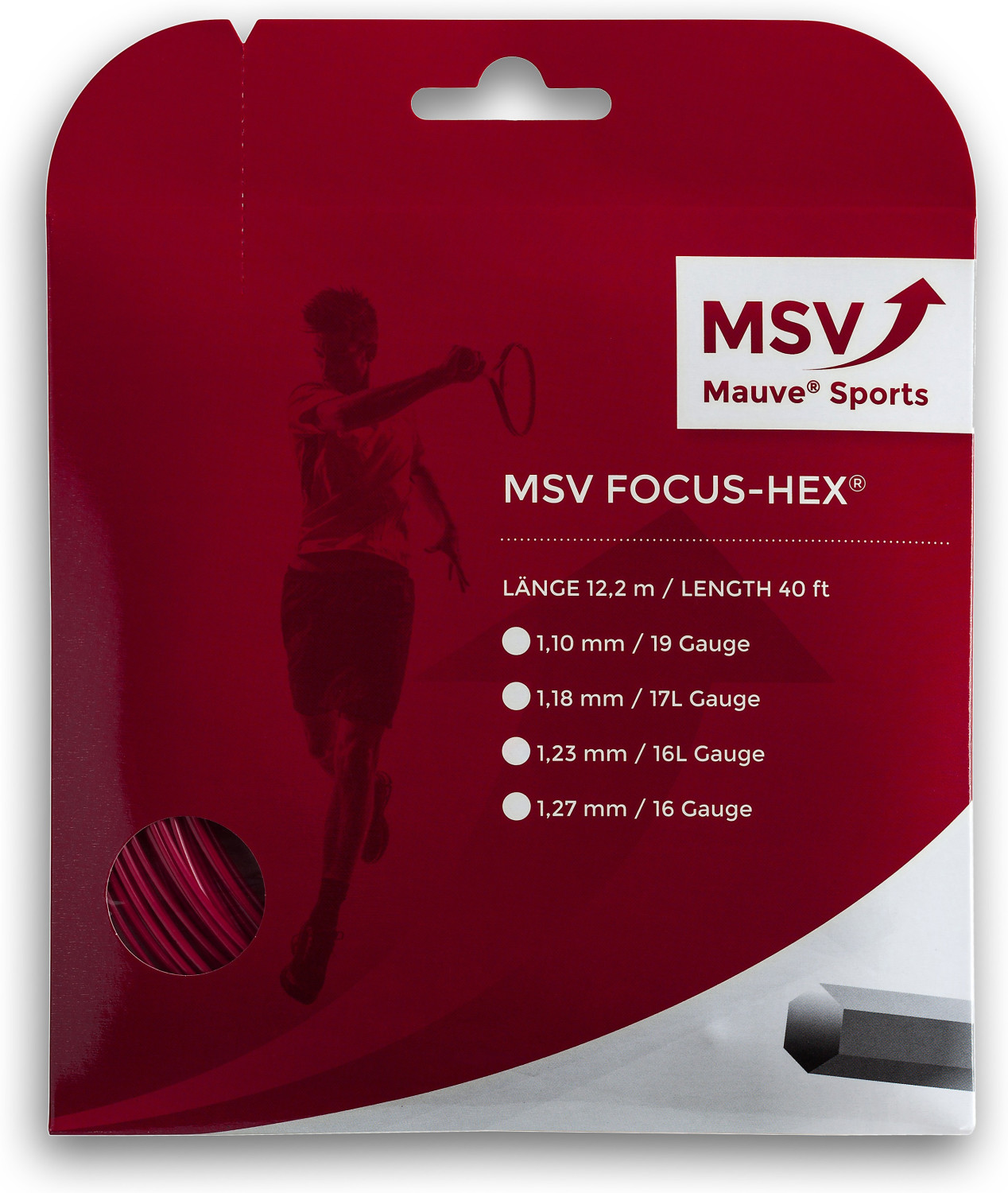 MSV Mauve Sport Focus Hex 12 m 1,23mm red