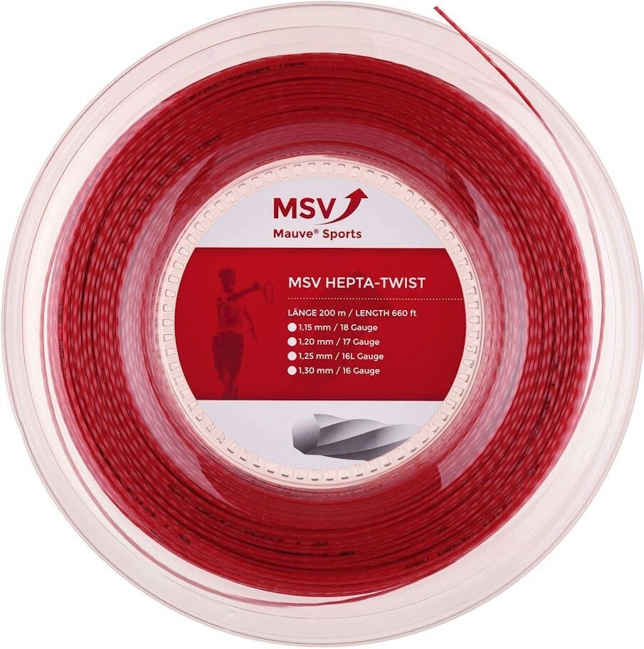 MSV Mauve Sport Hepta Twist 200 m 1,15mm red