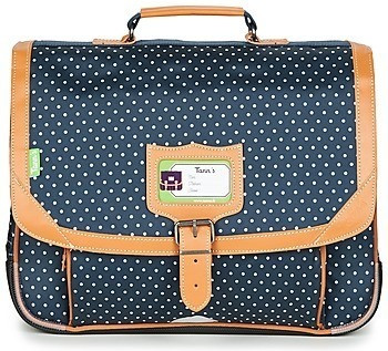 Tann's Cartable à pois 38 cm indigo