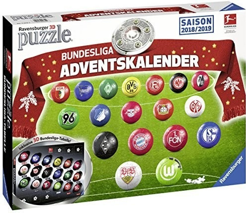 Ravensburger Calendrier de l'Avent foot 3D 2018 (allemand)