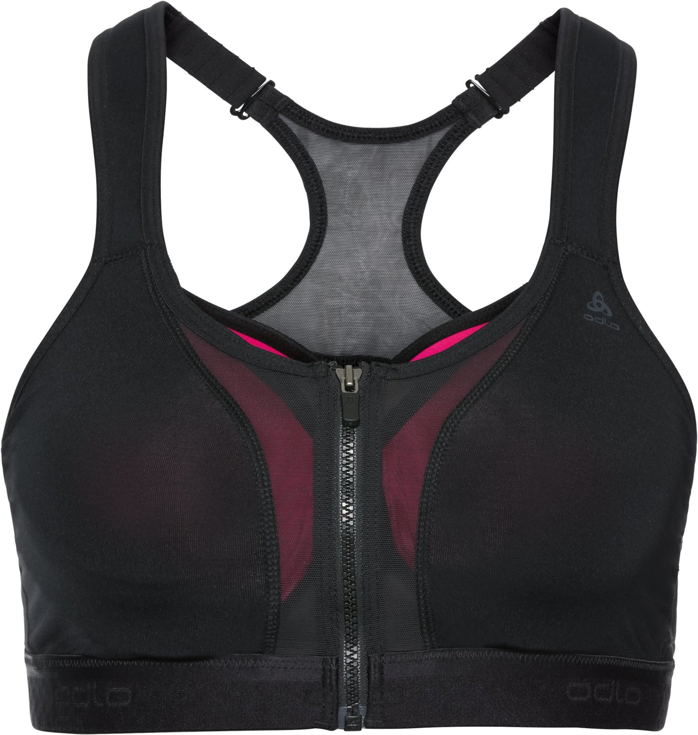Odlo Double High Sports Bra black/beetroot purple