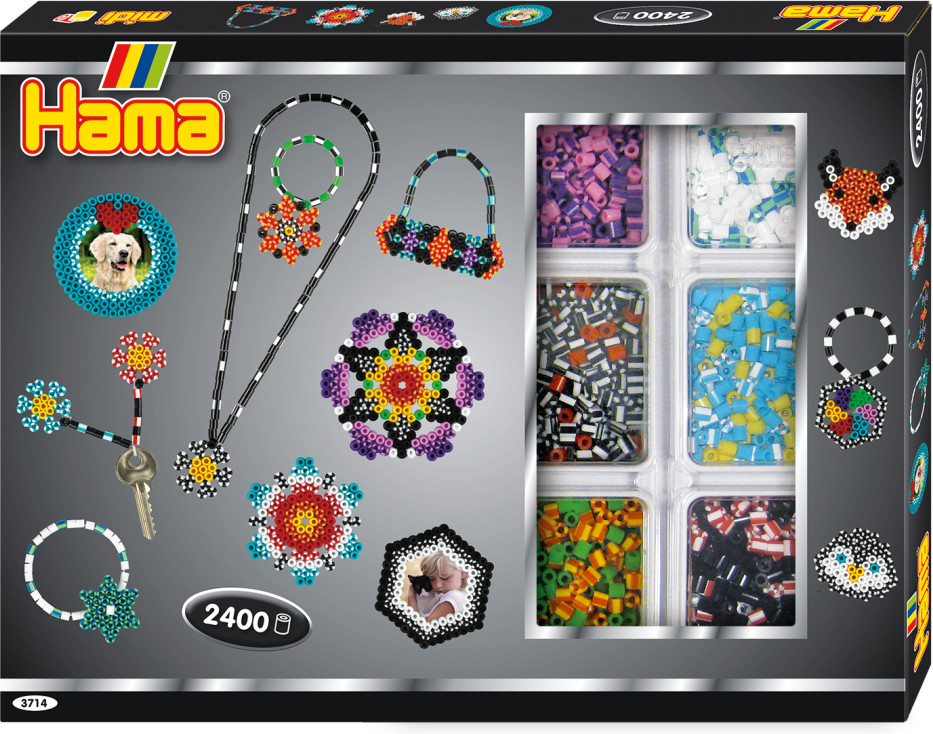 Hama Boîte de perles bicolores