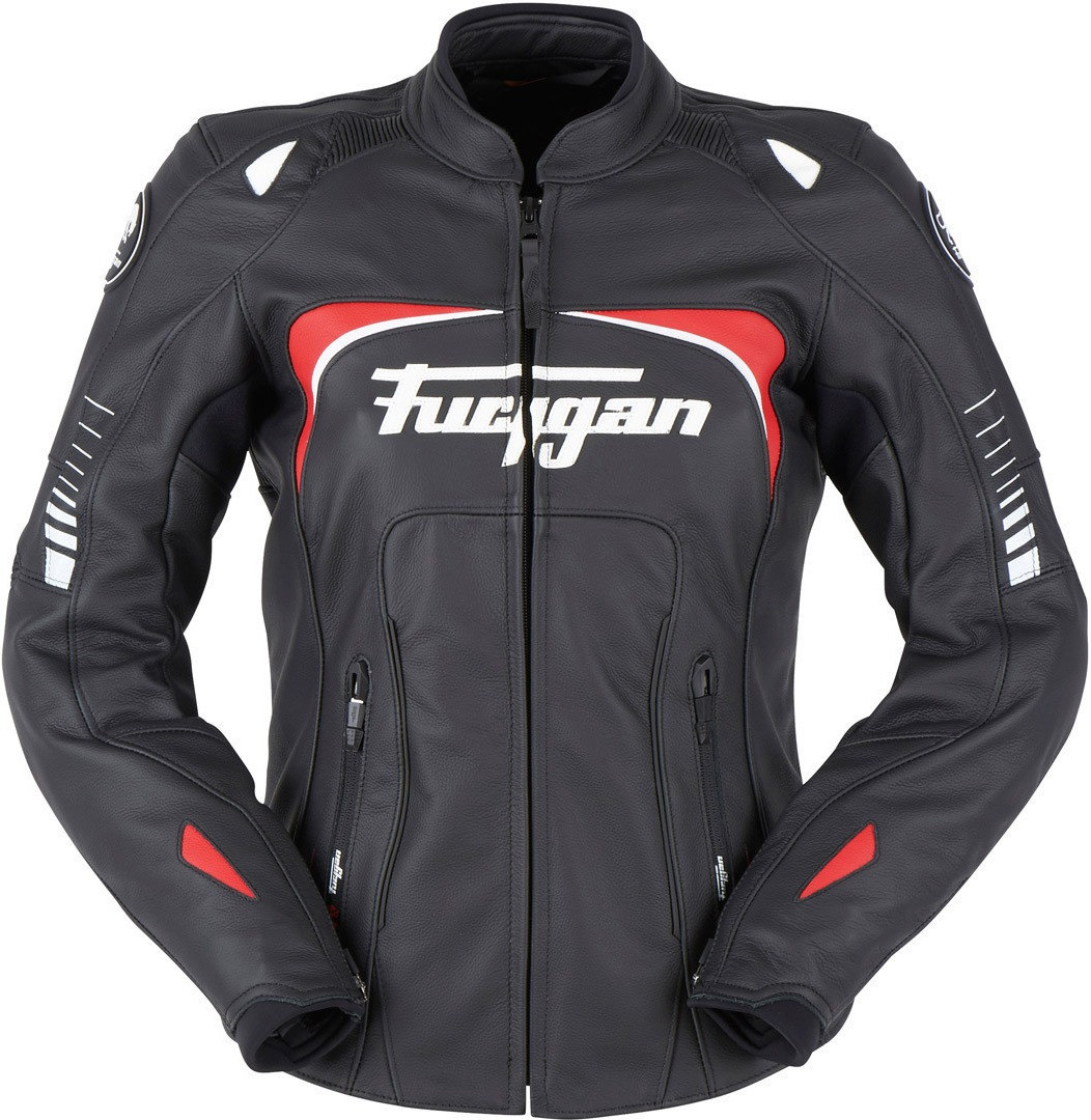 Furygan Blouson Ginger Lady noir/blanc/rouge