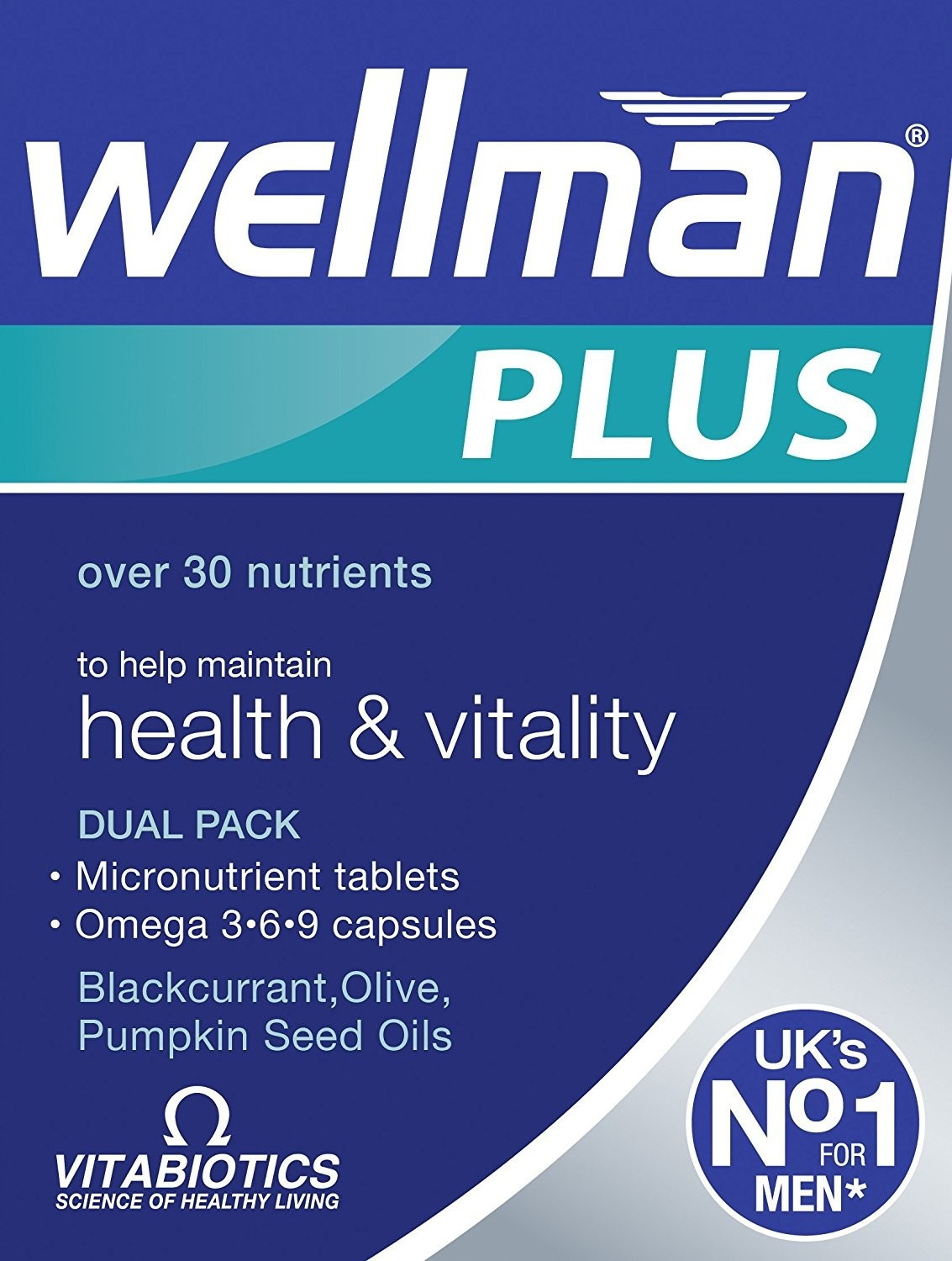 Vitabiotics Wellman Plus Omega 3 6 & 9 Tablets (56 pcs)