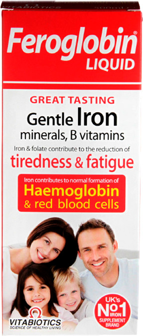 Vitabiotics Feroglobin B12 Liquid Iron Zinc B Complex (500 ml)