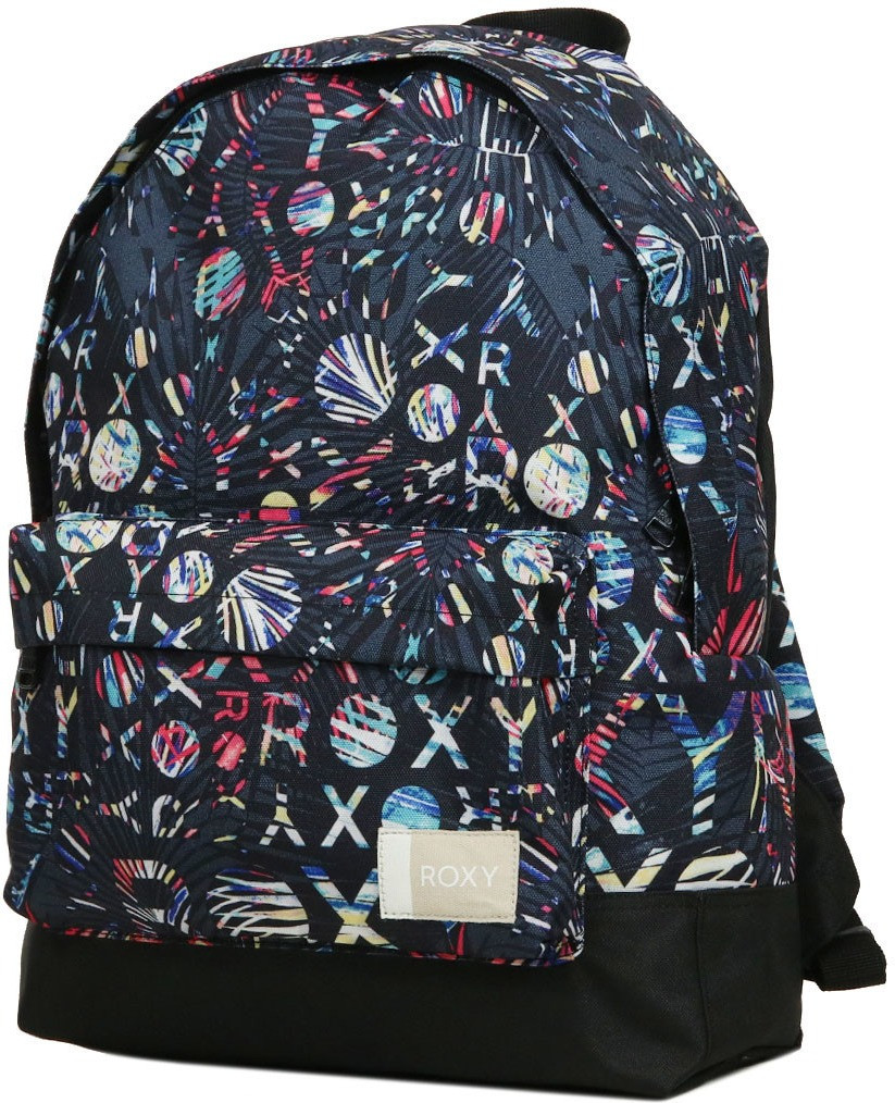 Roxy Sugar Baby charcoal heather surf letterin