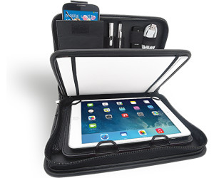 10,5 Zoll mit Universalhalter f/ür Tablet-PC von 24,6 cm 9,7 Zoll Wedo 5874901 Elegance A4 Organizer schwarz bis 26,7 cm