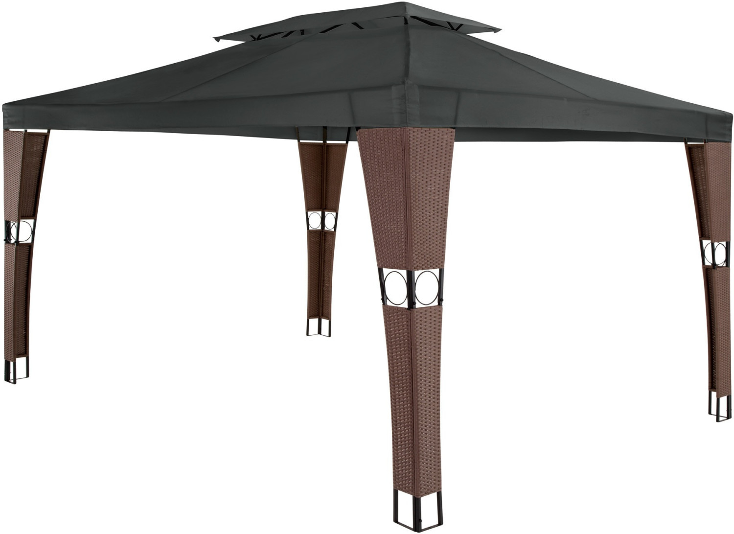 TecTake Tonnelle 3,9 x 3 m marron/anthracite